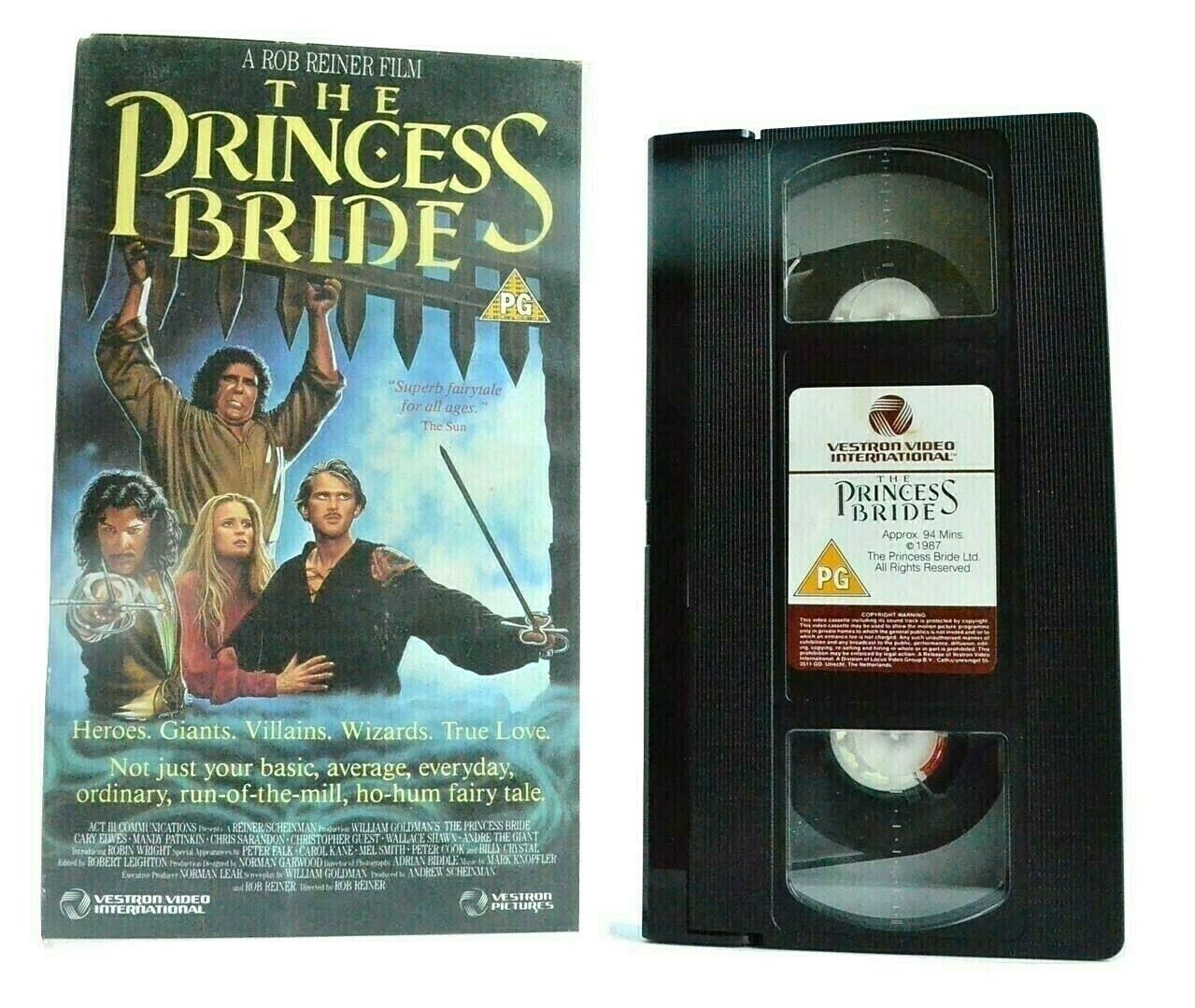 The Princess Bride (1987): [Vestron] Adventure - Cary Elwes - Children's - VHS-