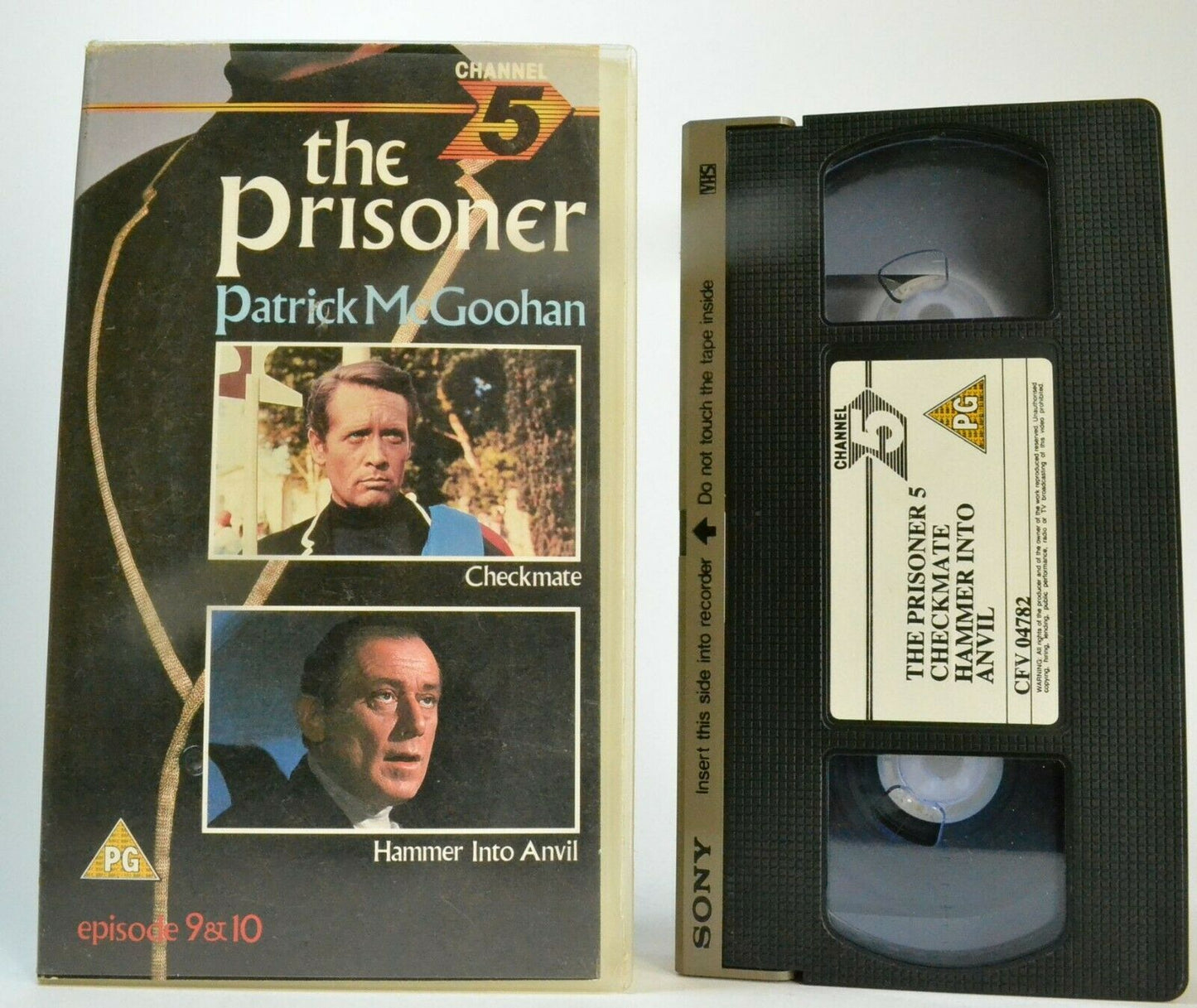 The Prisoner [Channel 5]: Checkmate (Ep. 9/10) [Patrick McGoohan] - Pal VHS-