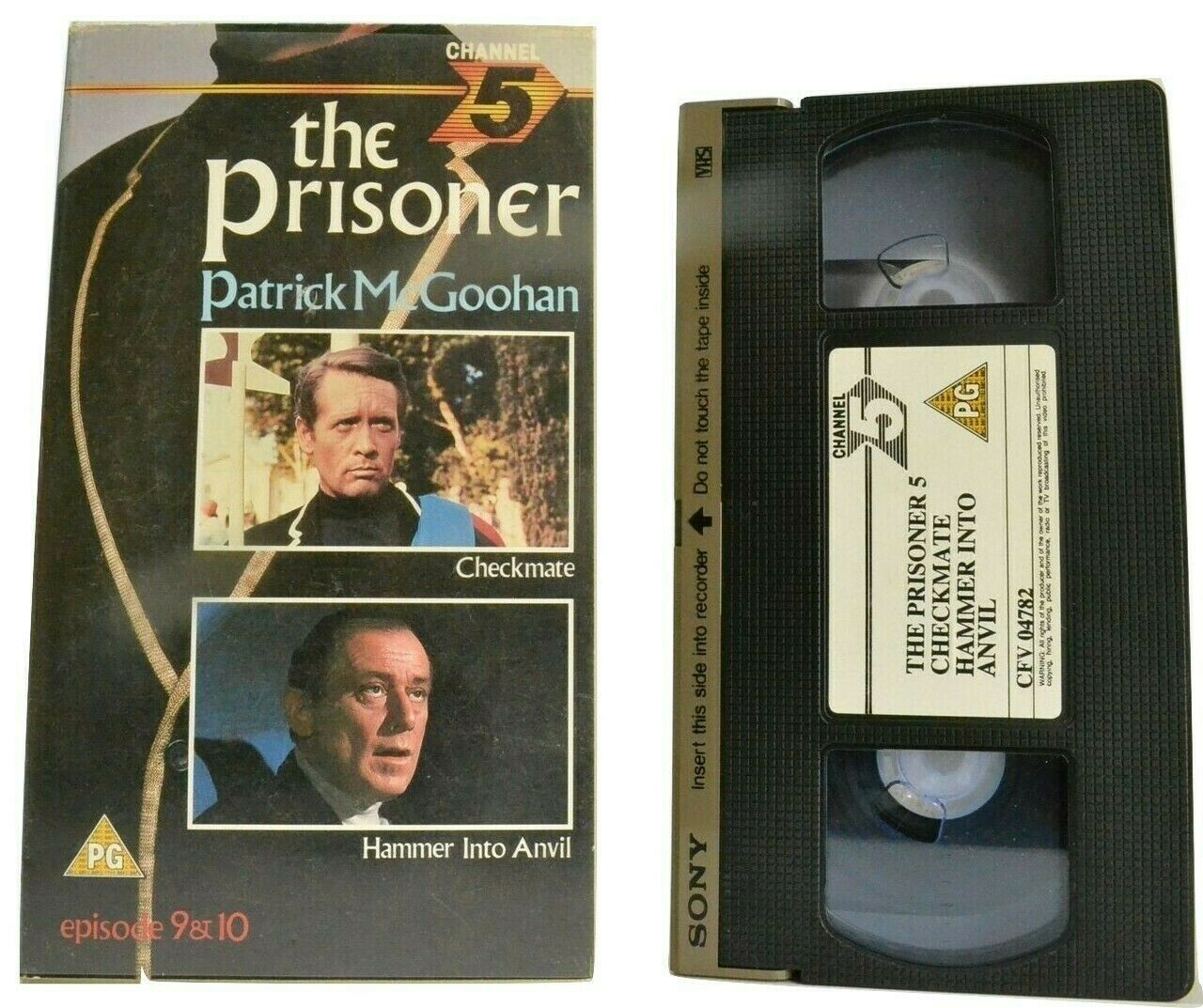 The Prisoner [Channel 5]: Checkmate (Ep. 9/10) [Patrick McGoohan] - Pal VHS-