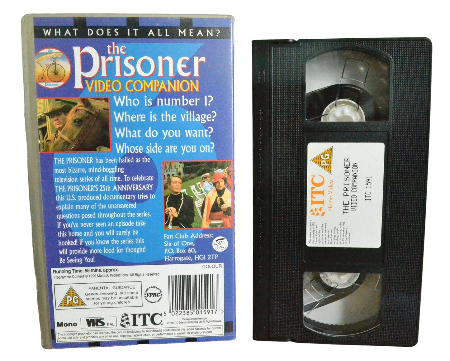 The Prisoner Video Companion - George Baker - ITC Home Video - ITC1591 - Drama - Pal - VHS-