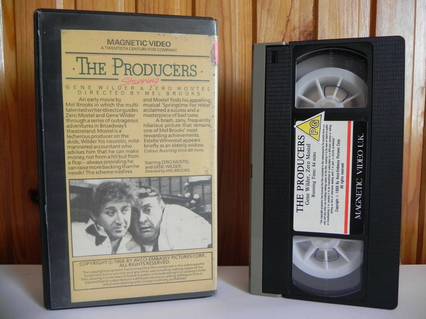 The Producers - Magnetic Video - Comedy - Pre-cert - Gene Wilder - Pal VHS-