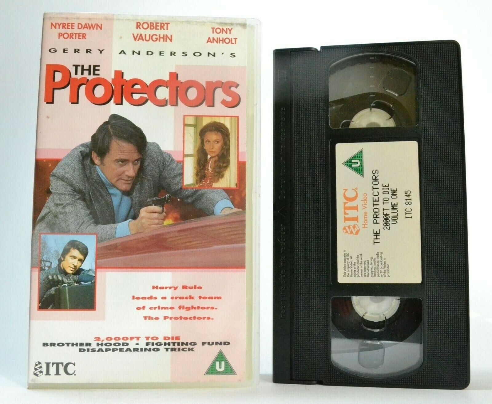 The Protectors -'2000 Ft To Die' - Action TV Series - Robert Vaughn - Pal VHS-