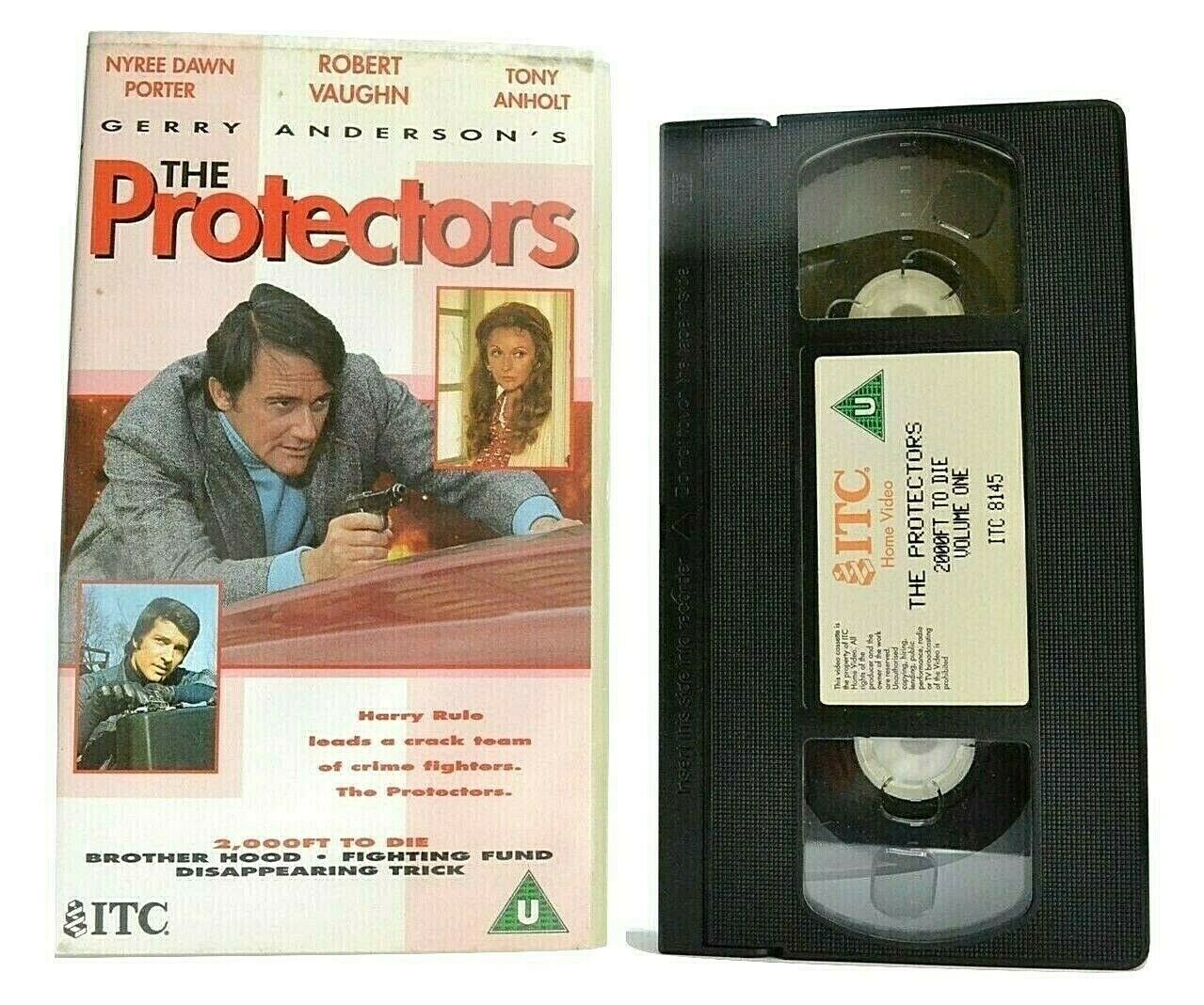 The Protectors -'2000 Ft To Die' - Action TV Series - Robert Vaughn - Pal VHS-