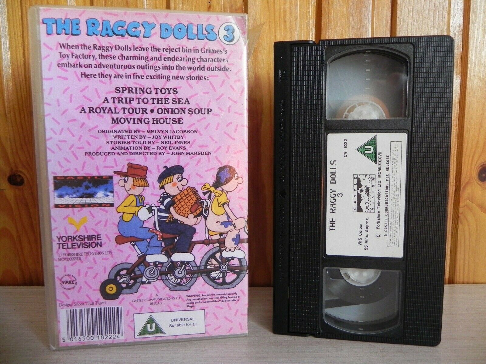 The Raggy Dolls 3 - 5 Programmes As Seen On TV - Cartoon - Children - Pal VHS-