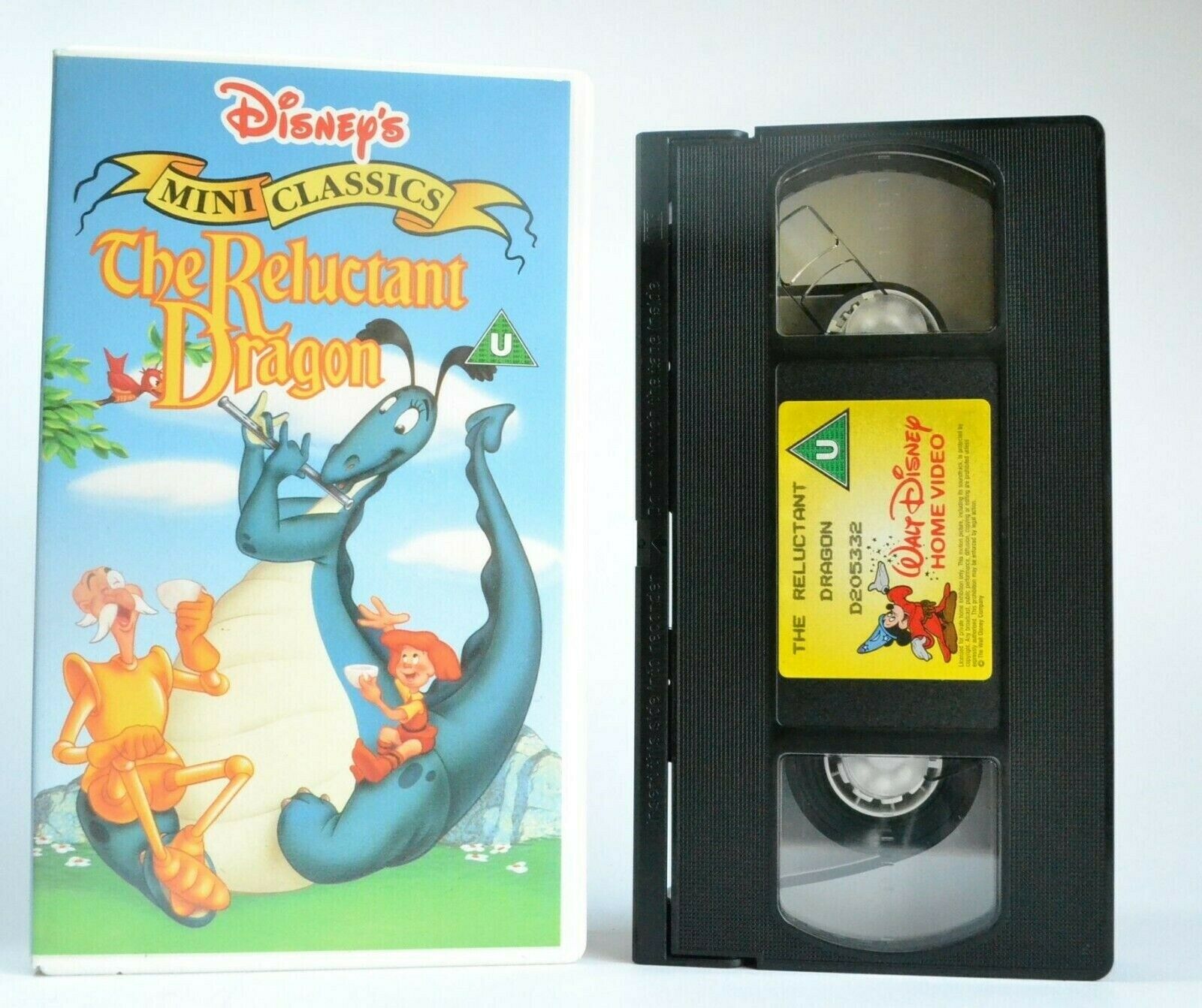 The Relucant Dragon (1941) - Walt Disney - Live-Action Animated - Kids - Pal VHS-