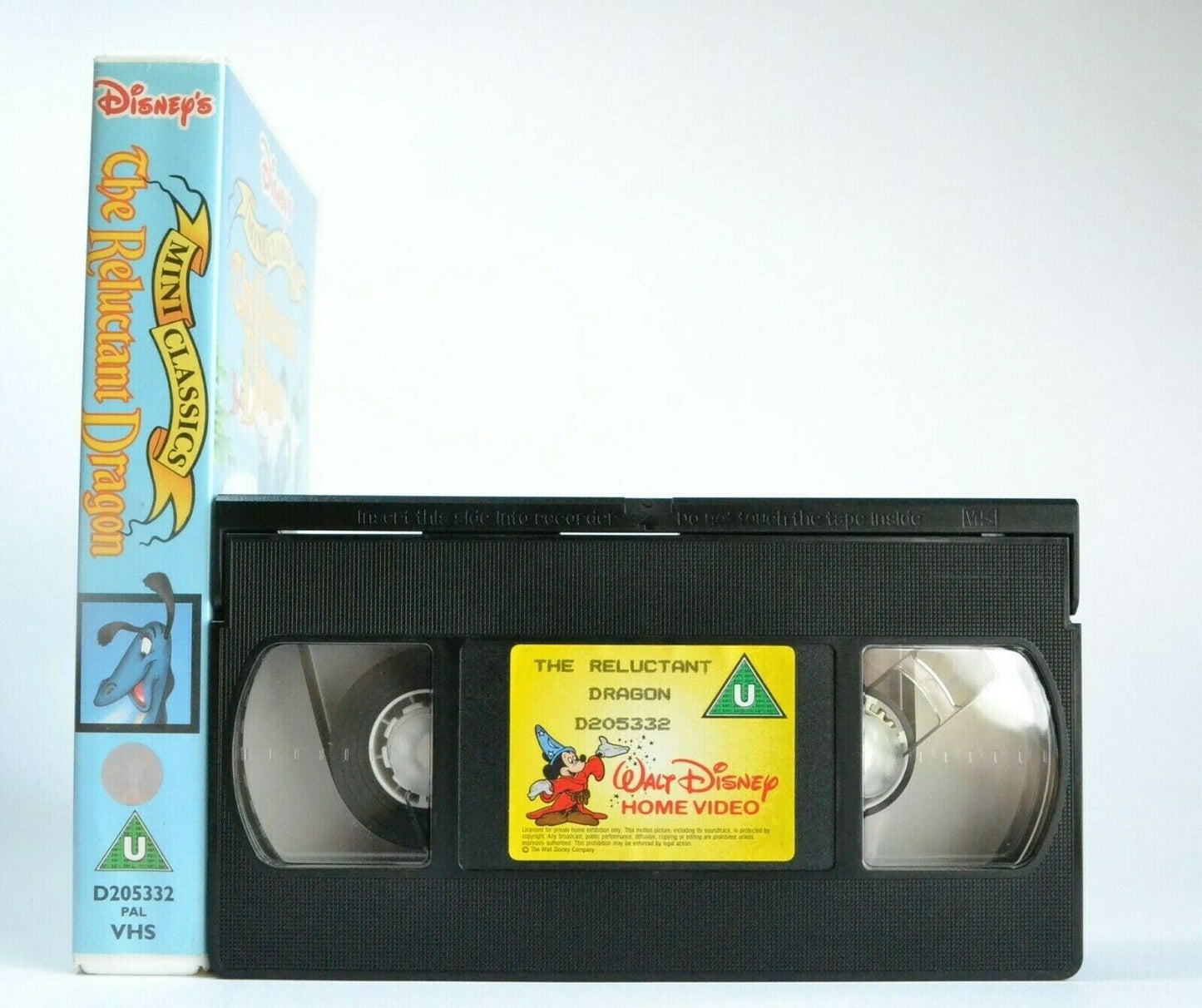 The Relucant Dragon (1941) - Walt Disney - Live-Action Animated - Kids - Pal VHS-