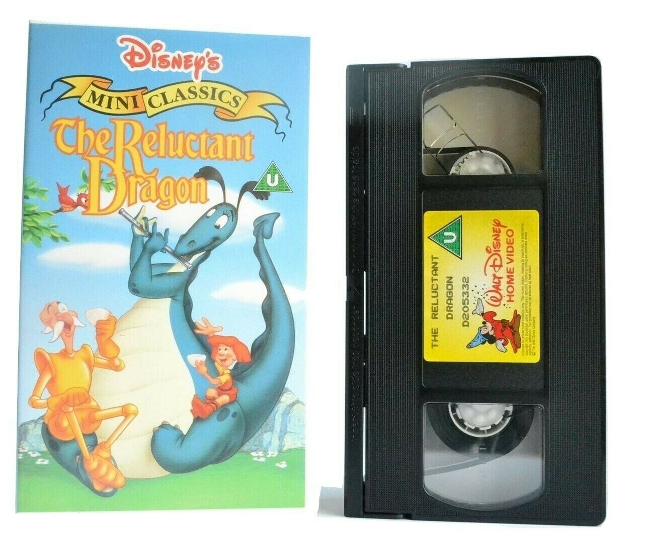 The Relucant Dragon (1941) - Walt Disney - Live-Action Animated - Kids - Pal VHS-