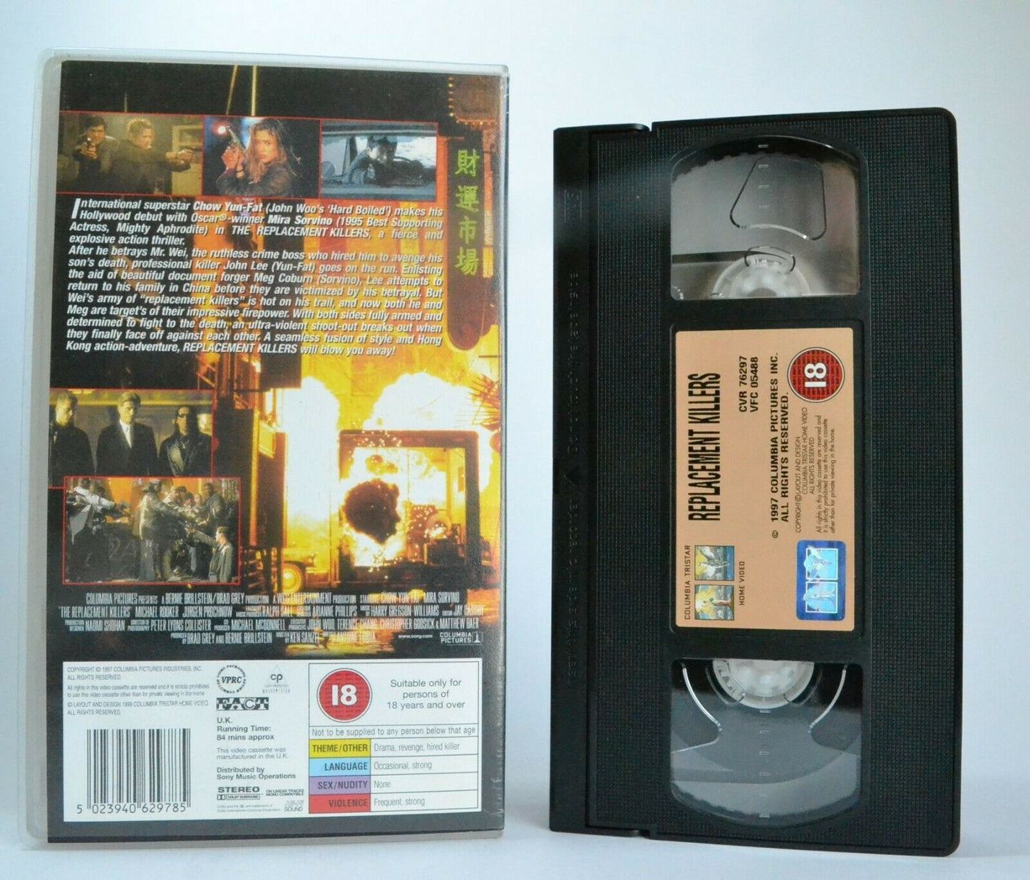 The Replacement Killers (1998): Kill Or Be Replaced - Action - M.Sorvino - VHS-