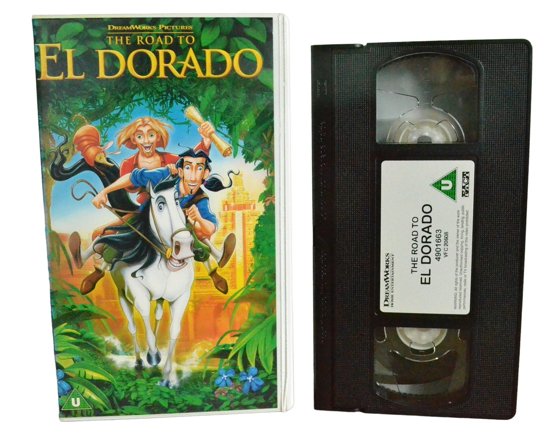 The Road To El Dorado - Dream Works Home Entertainment - 4901663 - Children - Pal - VHS-