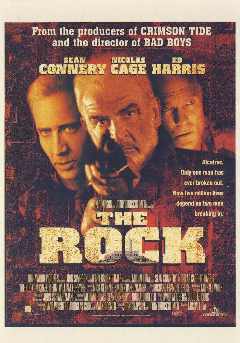 The Rock (1996); [Michael Bay]: Action - Large Box [Rental] Sean Connery - VHS-