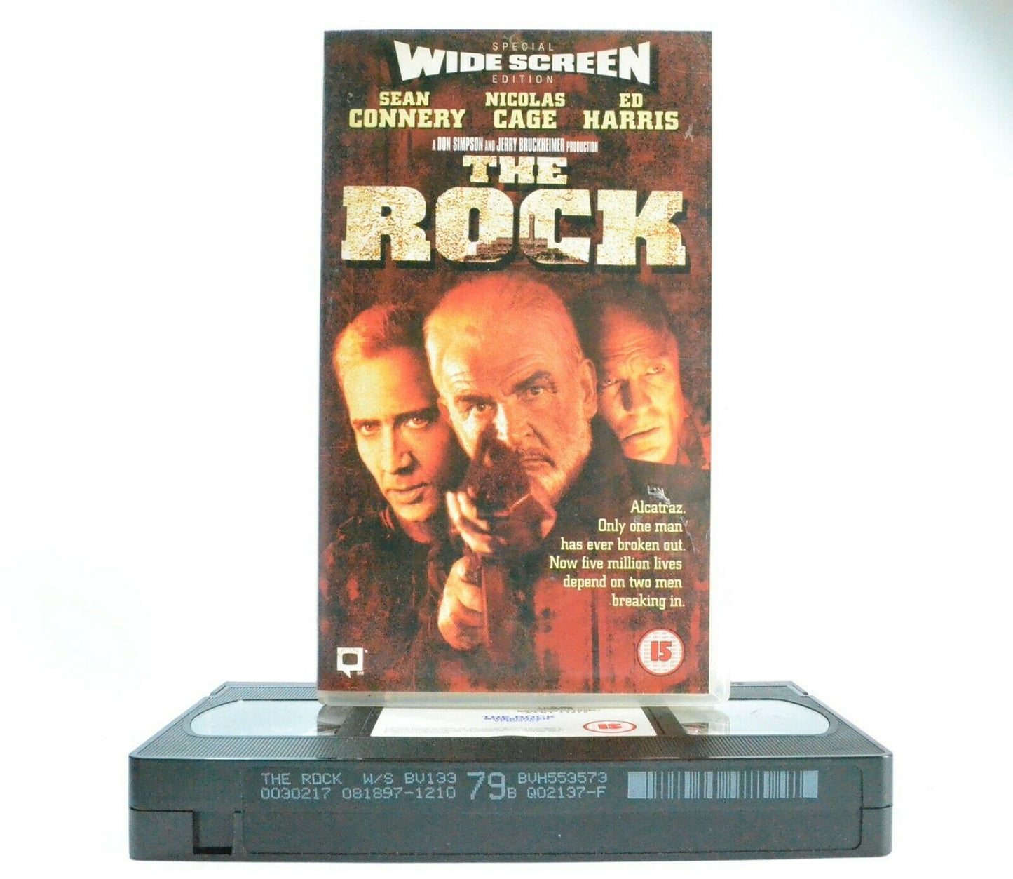 The Rock: Film By M.Bay (1996) - Action - Widescreen - Sean Connery Movie - VHS-