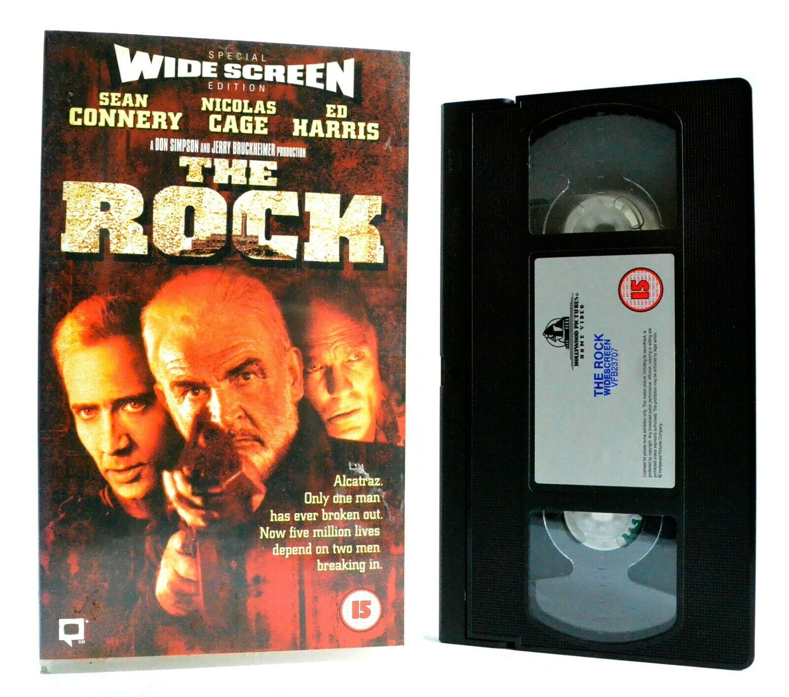 The Rock: Film By M.Bay (1996) - Action - Widescreen - Sean Connery Movie - VHS-