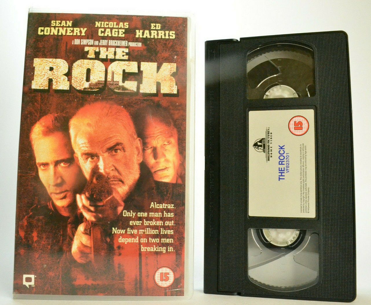 The Rock: Film By M.Bay (1996) - Alcatraz - Top End Action - Sean Connery - VHS-