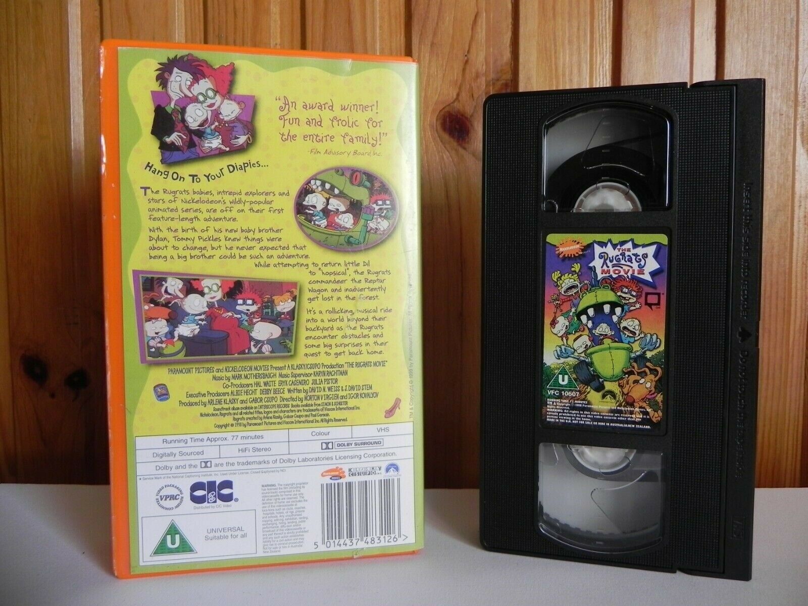 The Rugrats Movie - Nickelodeon - Animated - Adventure - Children's - Pal VHS-