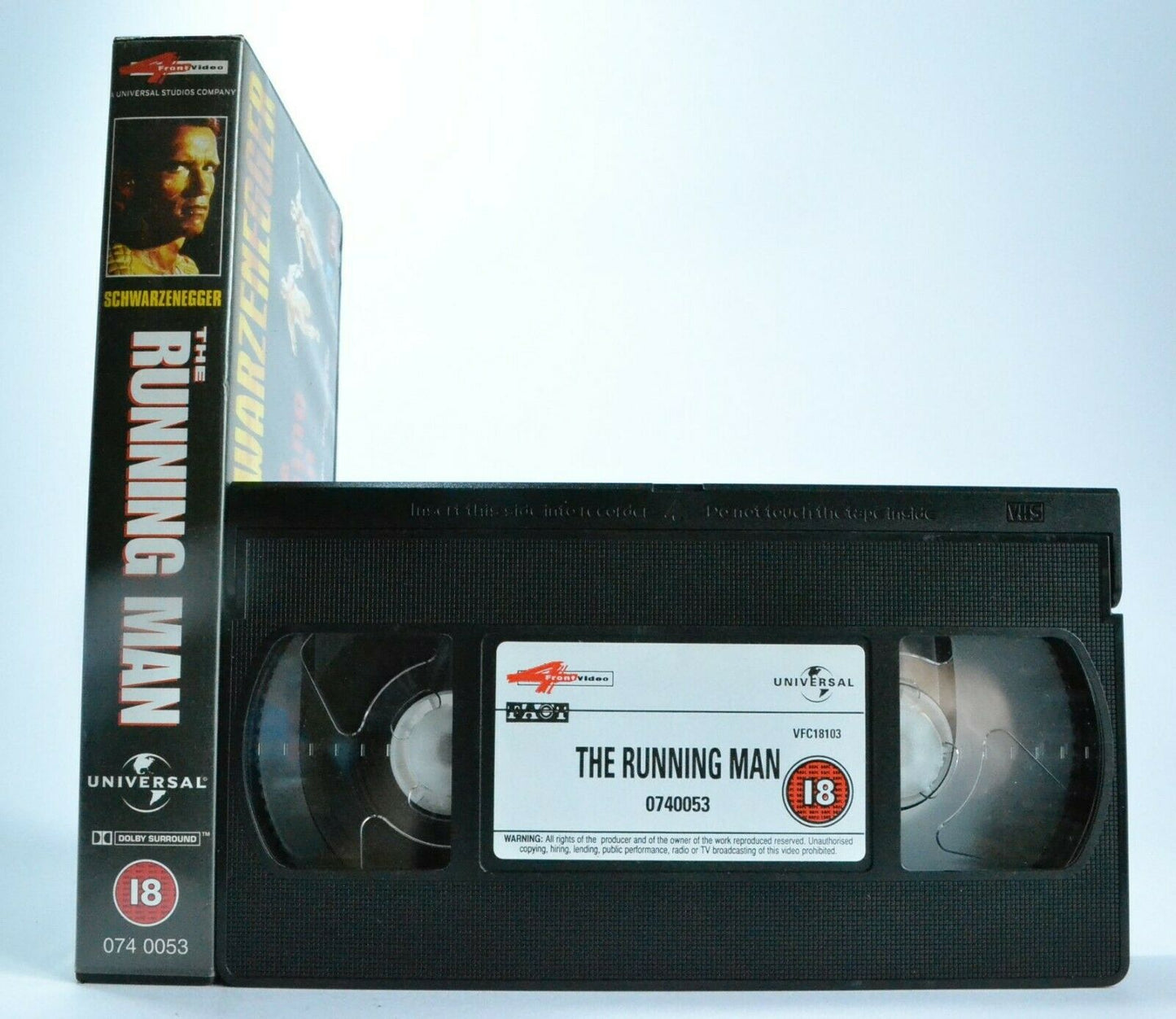 The Running Man: Stephen King - Sci-Fi Action - Arnold Schwarzenegger - Pal VHS-