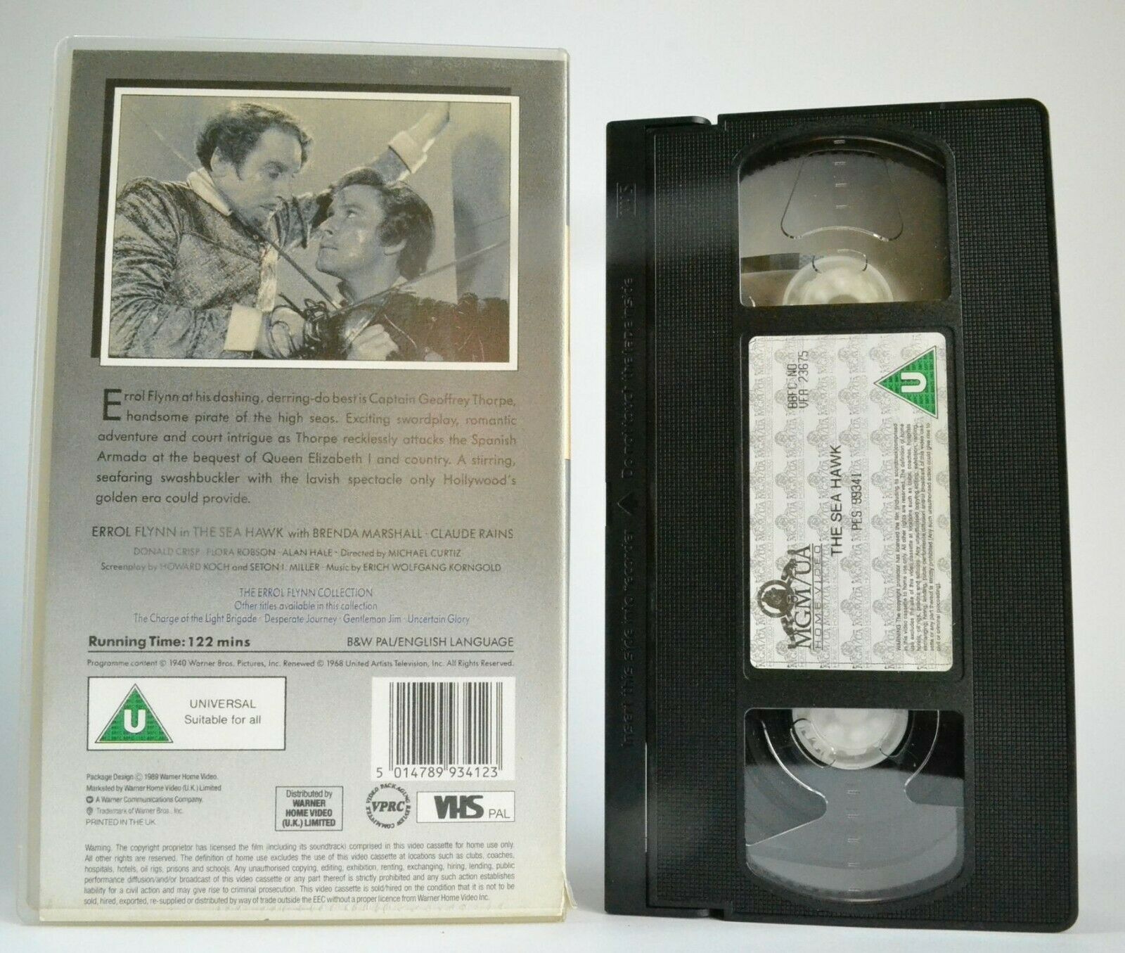 The Sea Hawk (1940): Error Flynn Collection - Action Adventure - Pirates - VHS-