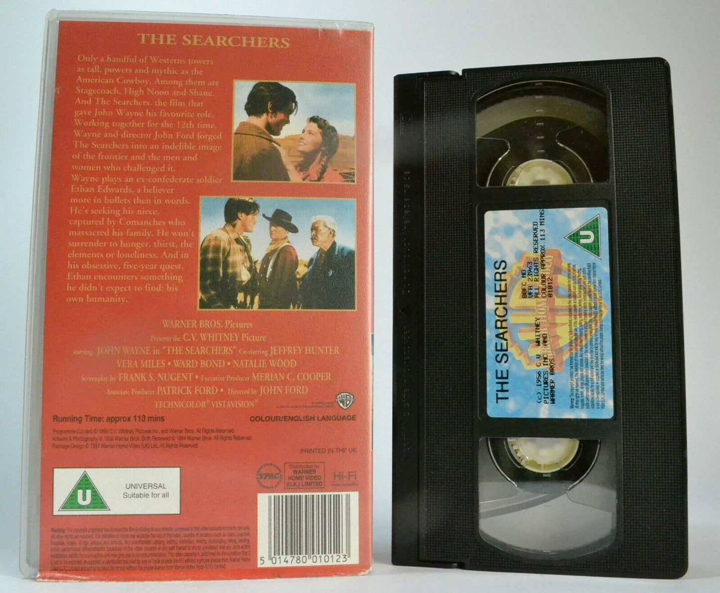 The Searchers (1956); [John Ford] Western - John Wayne / Natalie Wood - Pal VHS-