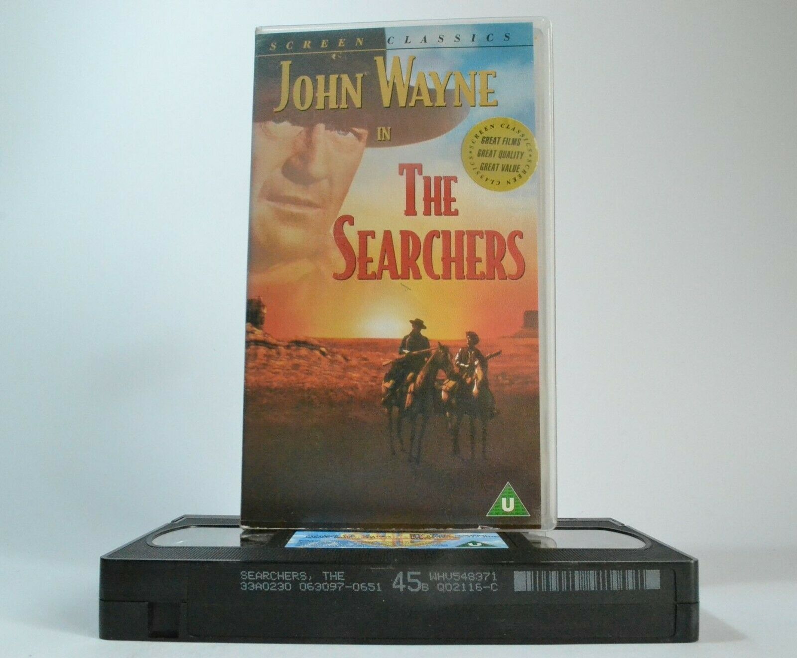 The Searchers (1956); [John Ford] Western - John Wayne / Natalie Wood - Pal VHS-