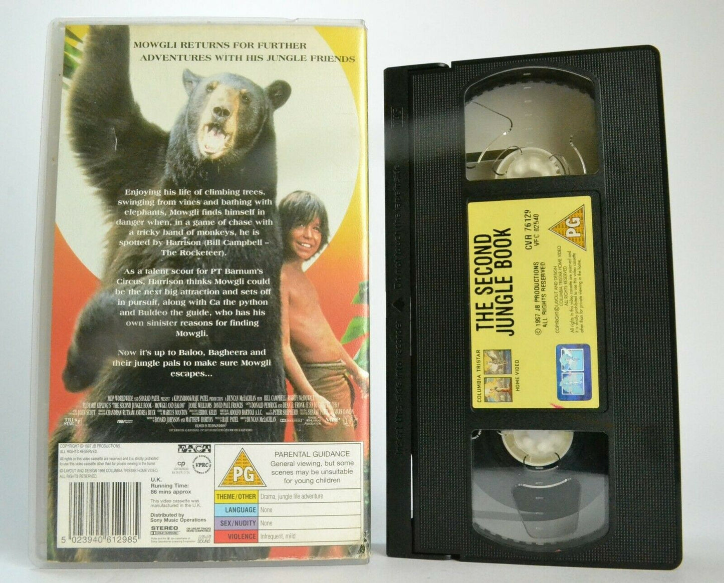 The Second Jungle Book: Mowgli And Baloo (1997): Adventure - Children's - VHS-