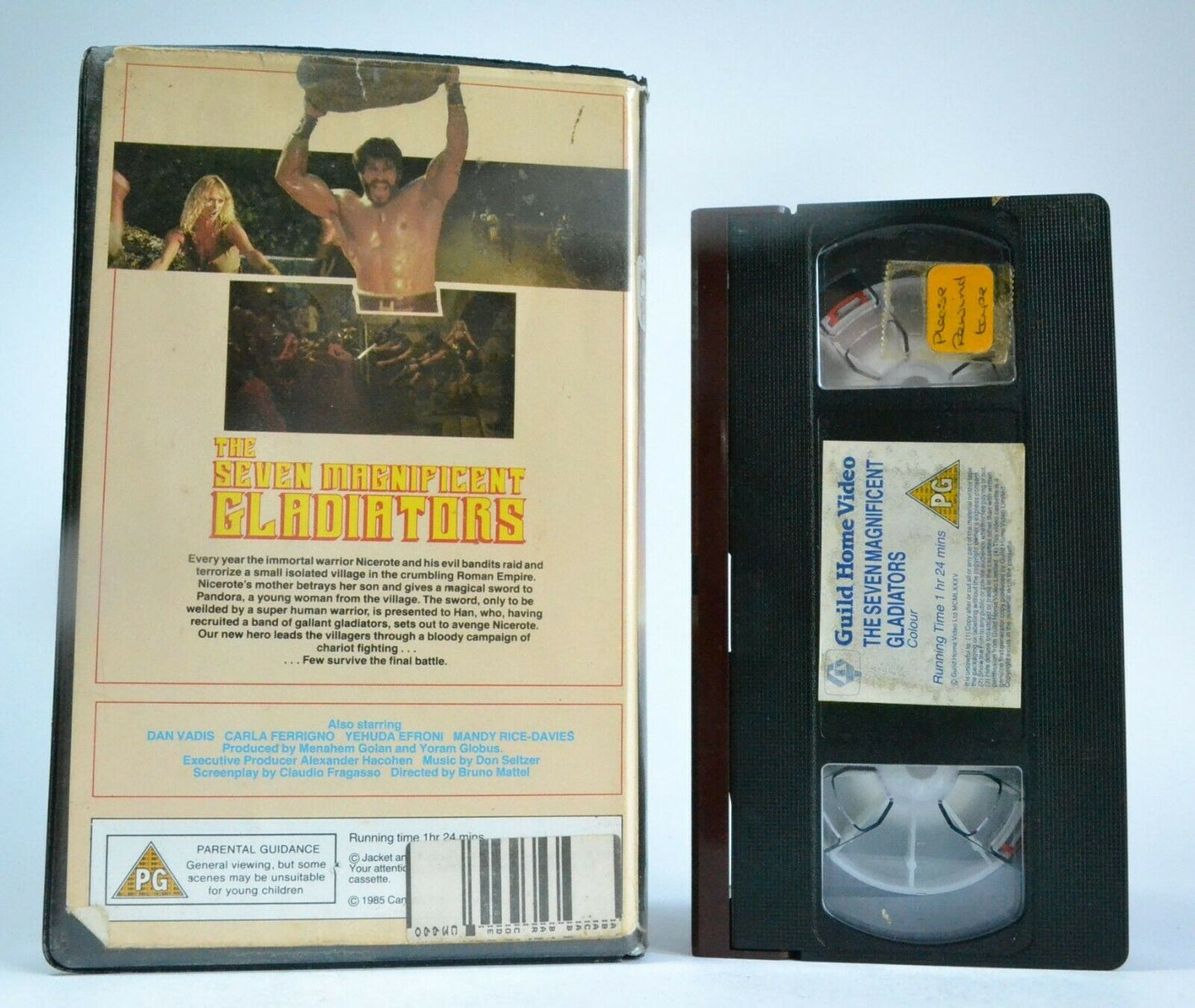 The Seven Magnificat Gladiators: Italian Peplum Film - Lou Ferringo - Pal VHS-