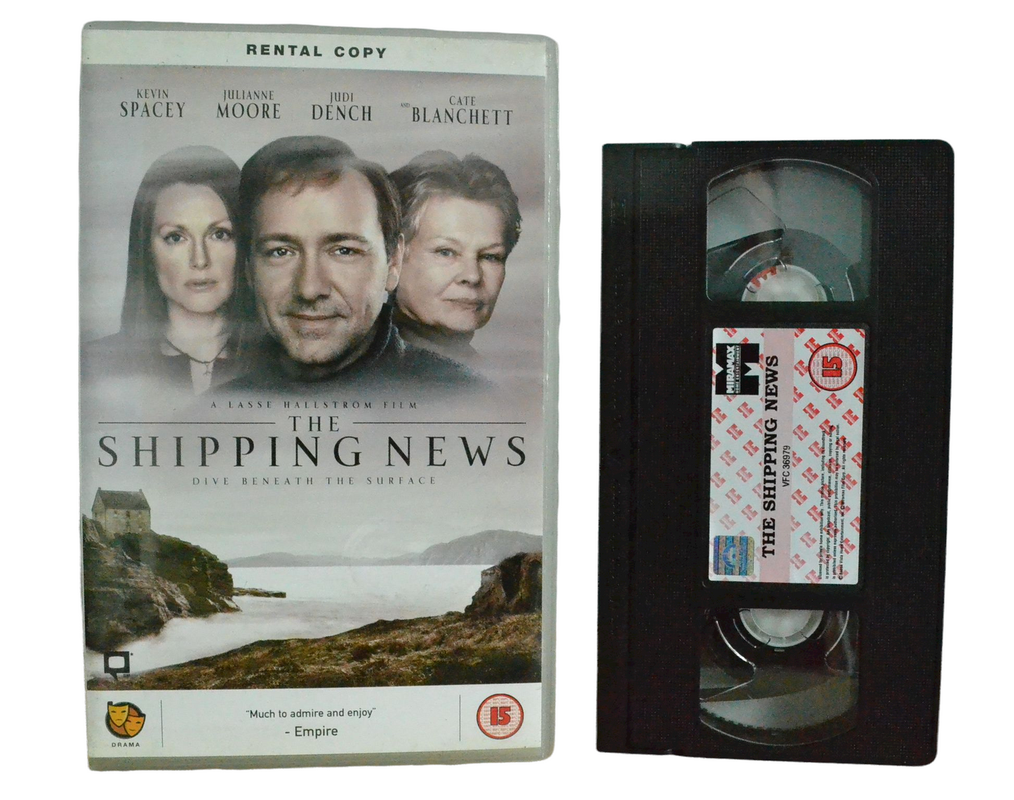 The Shipping News - Kevin Spacey - Rental Copy - Vintage - Pal VHS-