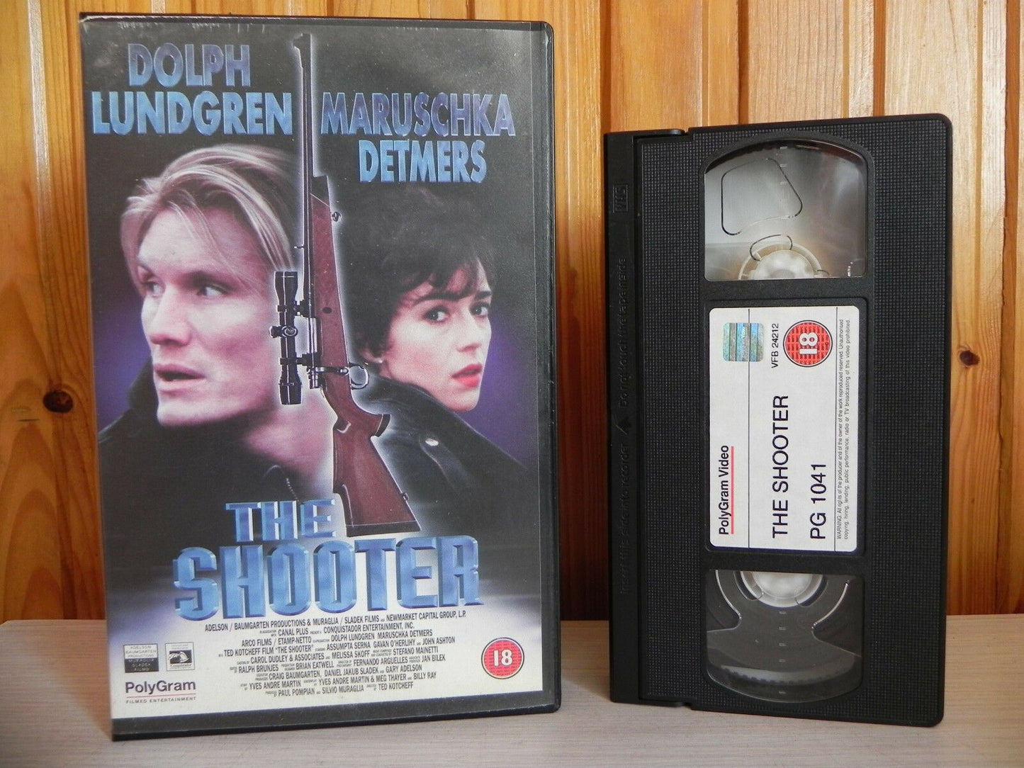 The Shooter - Dolph Lundgren - Full Blooded Action - (18) - Polygram - Pal VHS-