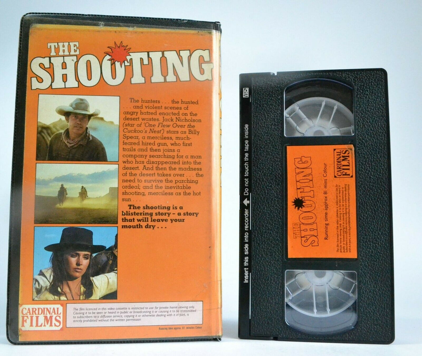 The Shooting (Cardinal Film): Western Action - Pre-Cert - Jack Nicholson - VHS-