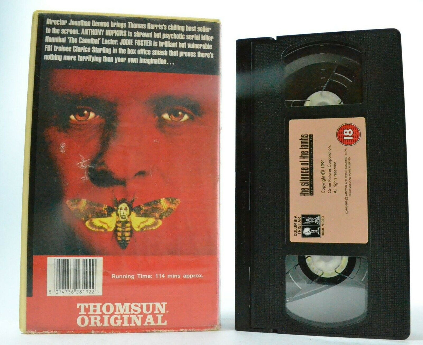 The Silence Of The Lambs; [Thomas Harris] - Thriller - Anthony Hopkins - Pal VHS-