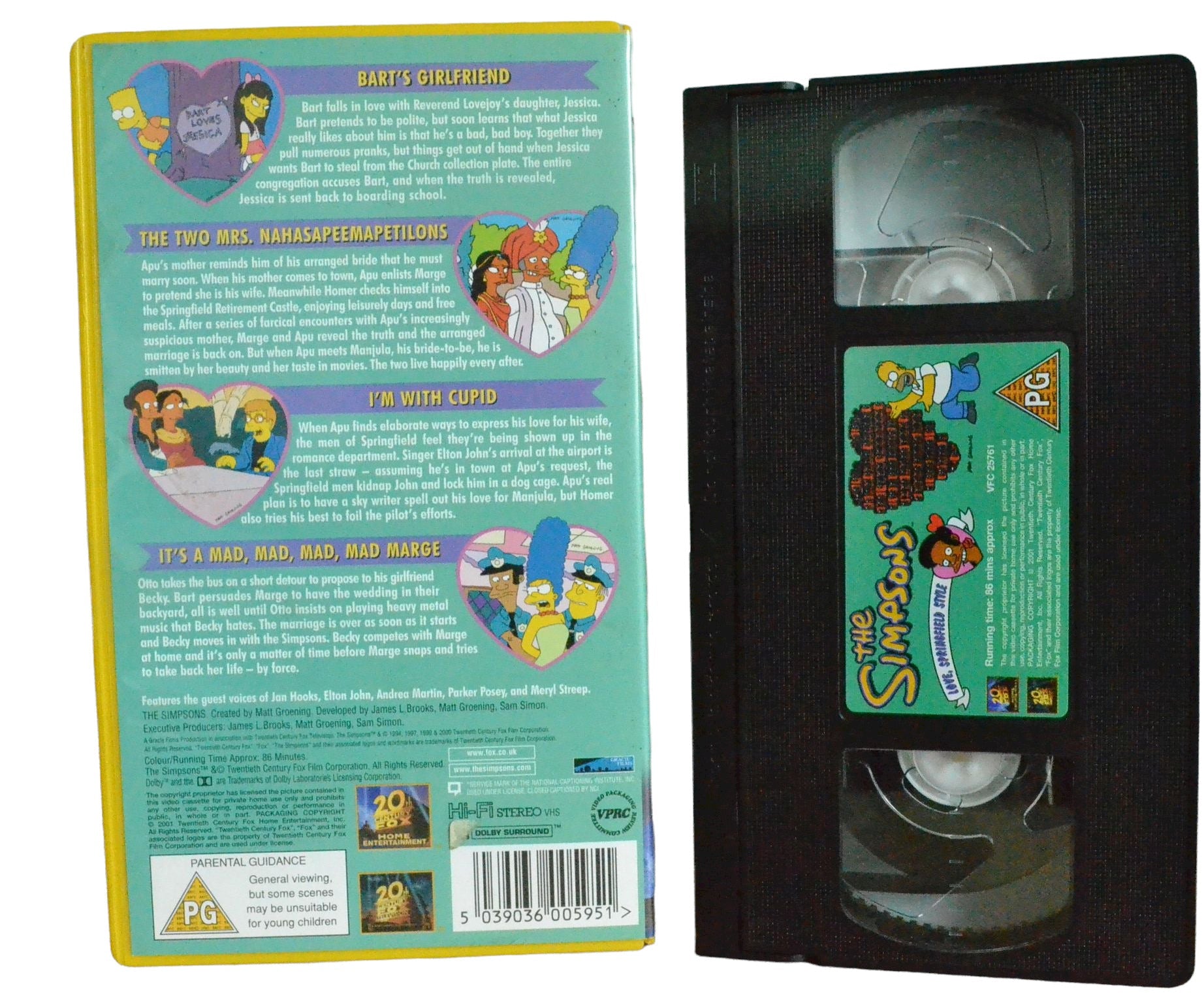 The Simpson - Love, Springfield Style - 20th Century Fox - Children's - Pal VHS-