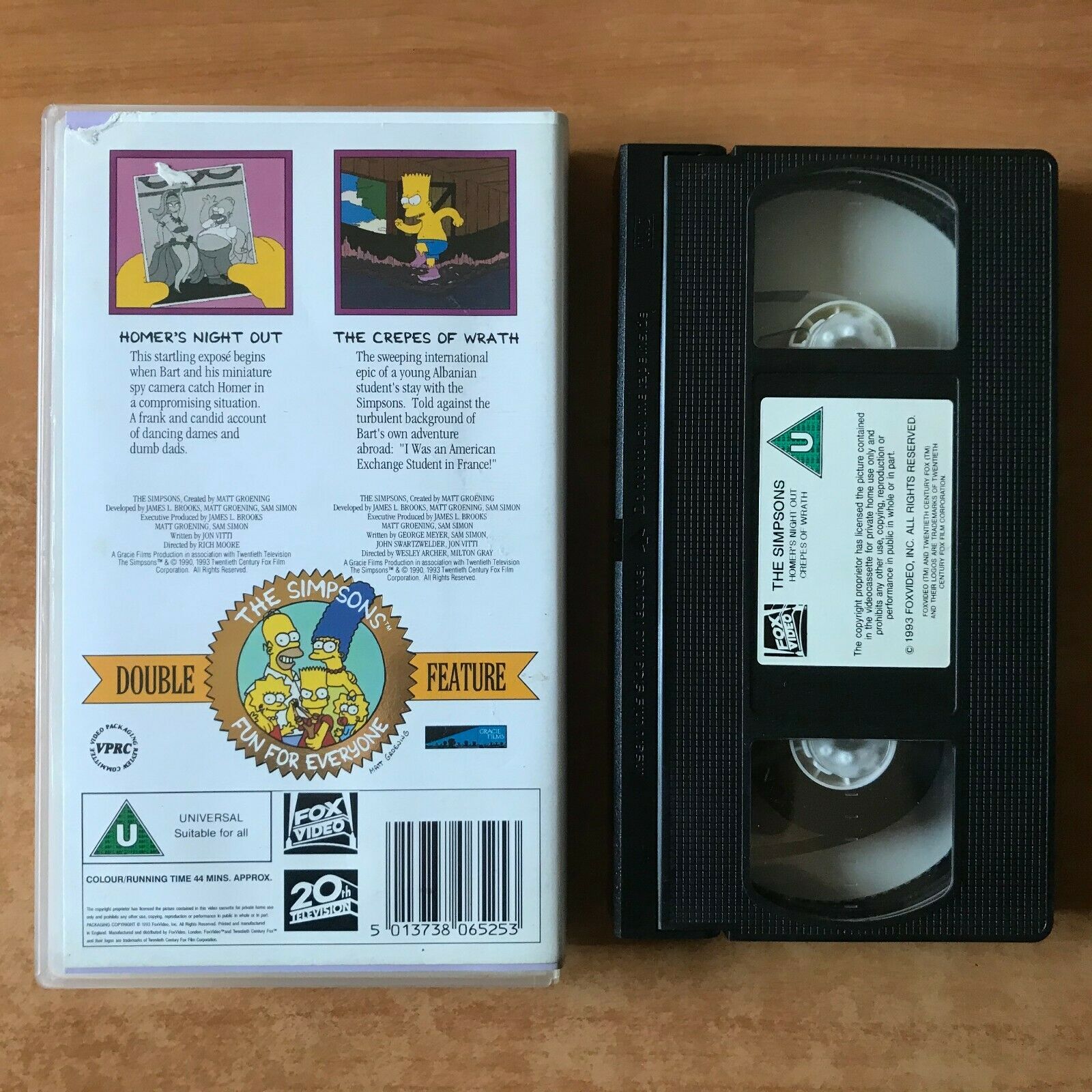 The Simpsons Collection: Homer's Night Out - Animated [Matt Groening] Pal VHS-