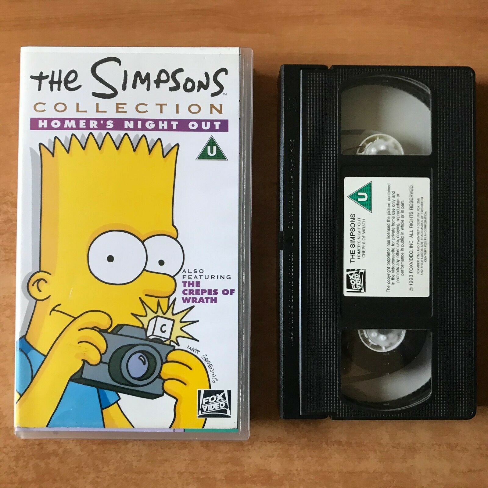 The Simpsons Collection: Homer's Night Out - Animated [Matt Groening] Pal VHS-