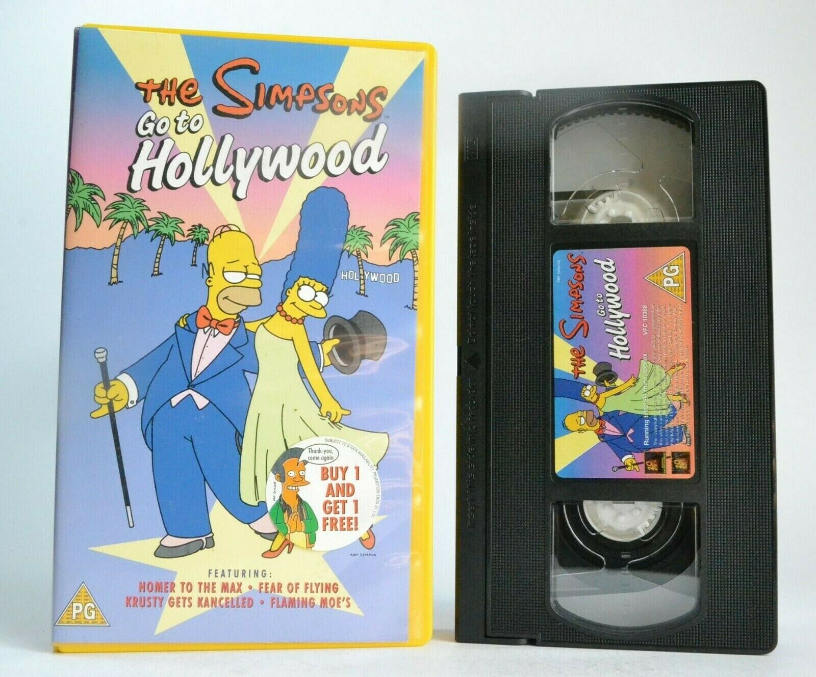 The Simpsons Go To Hollywood: Homer The Max - Matt Groening - Animated - Pal VHS-