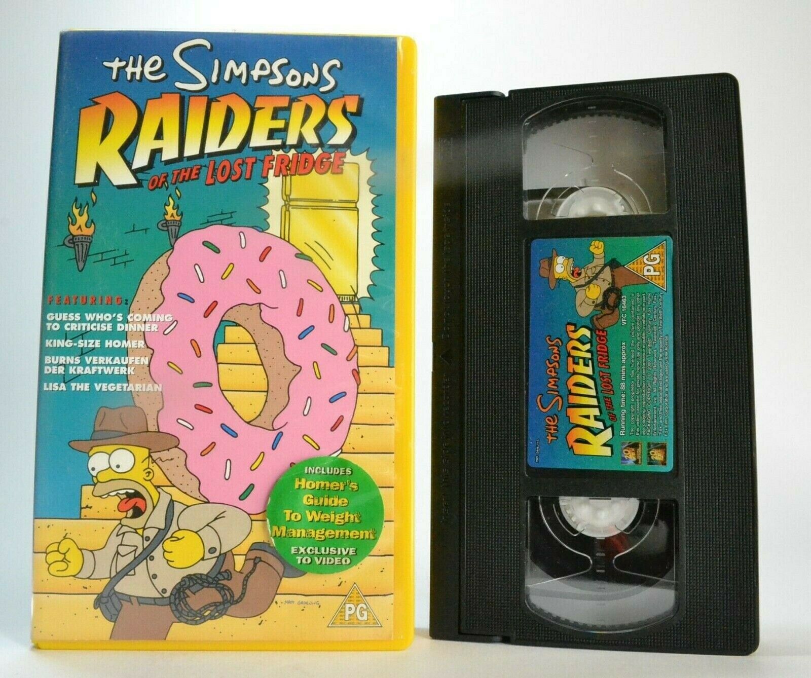 The Simpsons: Raiders Of The Lost Fridge - [Matt Groening] - Animated - Pal VHS-