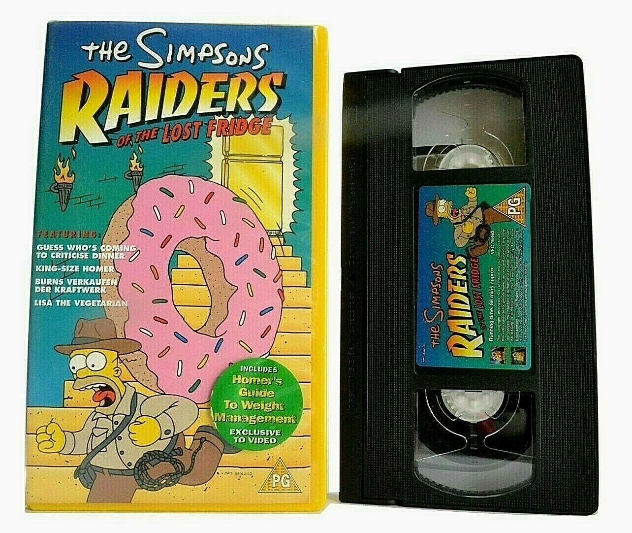 The Simpsons: Raiders Of The Lost Fridge - [Matt Groening] - Animated - Pal VHS-