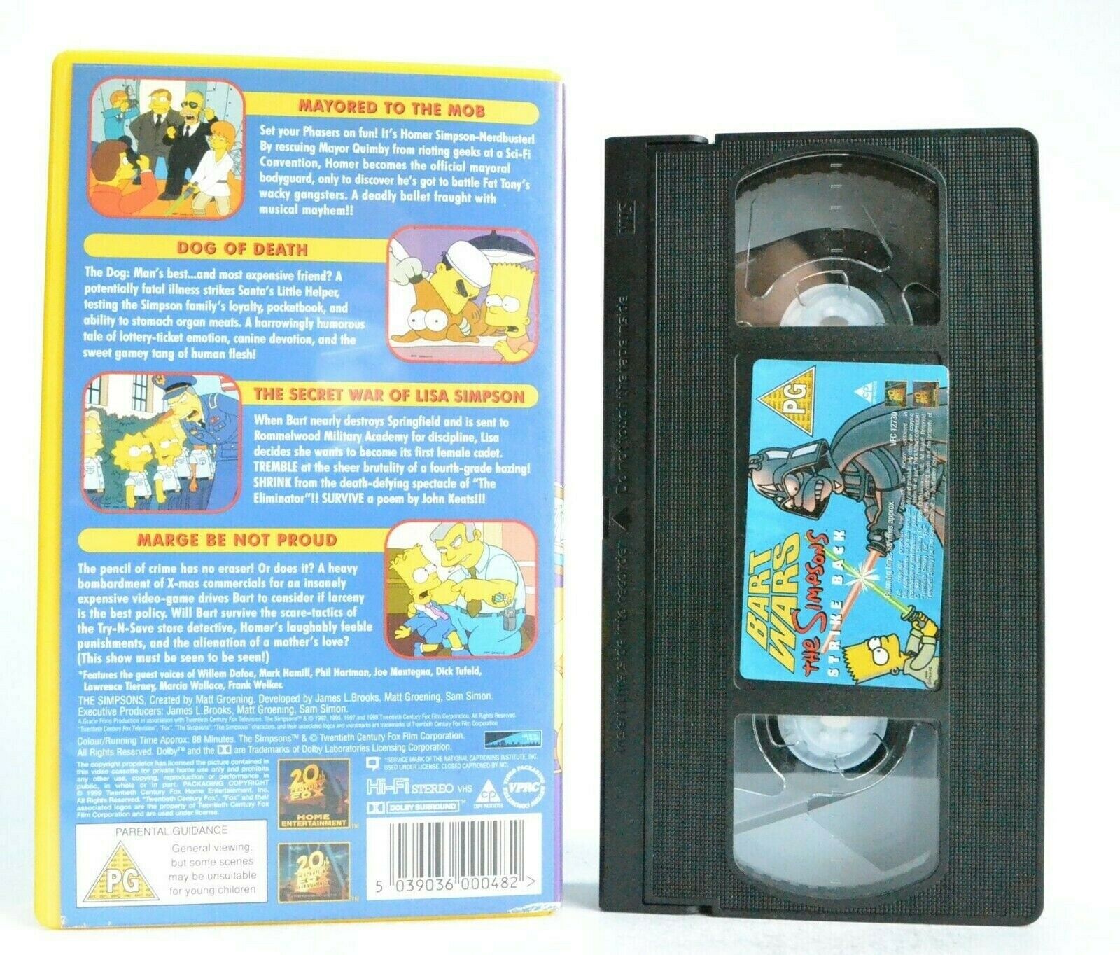 The Simpsons Strike Back: Bart Wars - Animated - Comedy - Children's - Pal VHS-