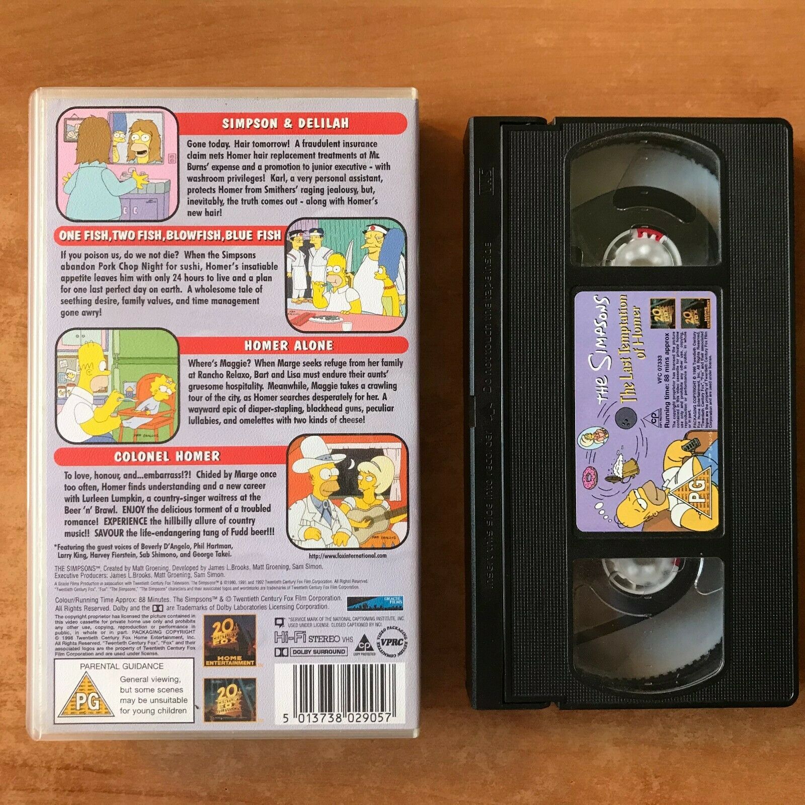 The Simpsons: The Last Temptation Of Homer [Animated] Matt Groening - Pal VHS-