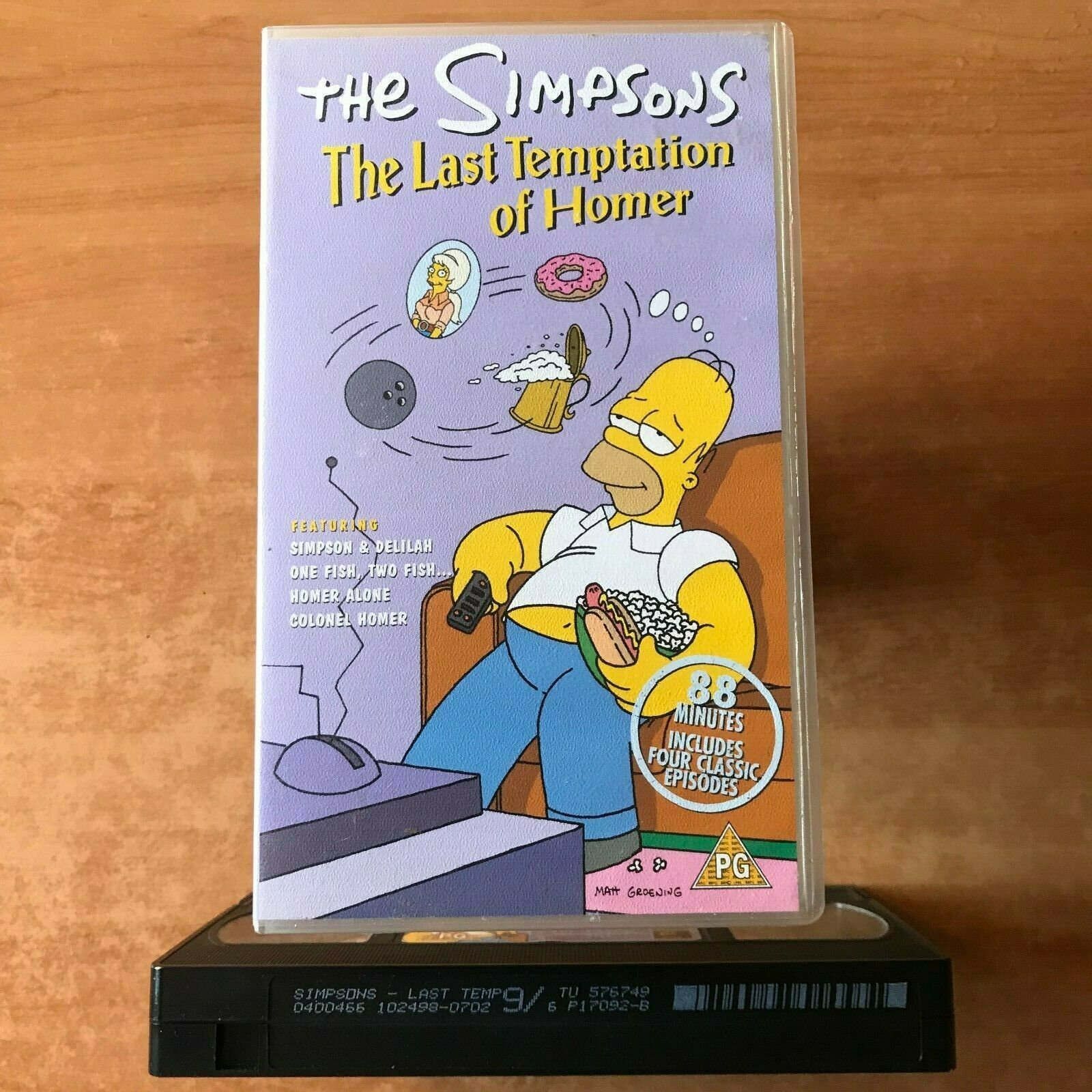 The Simpsons: The Last Temptation Of Homer [Animated] Matt Groening - Pal VHS-