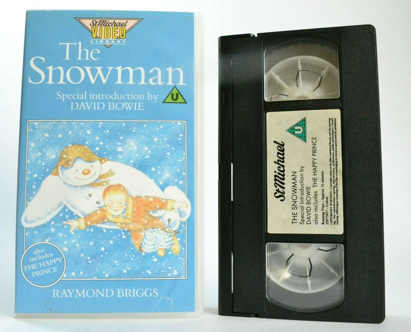 The Snowman; [Raymond Brigs] - Children's T.V. Movie - <David Bowie> - Pal VHS-