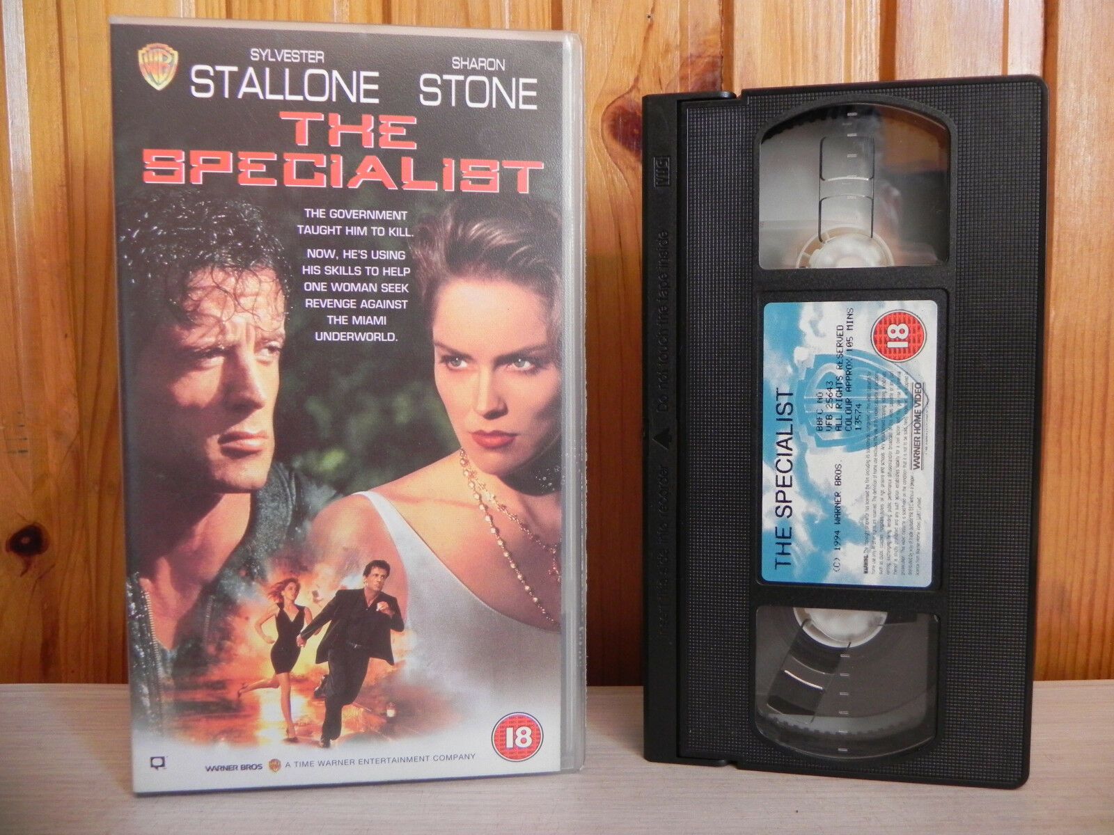 The Specialist - Stallone - Sharon Stone - Hitman Decadence - Action - Pal VHS-