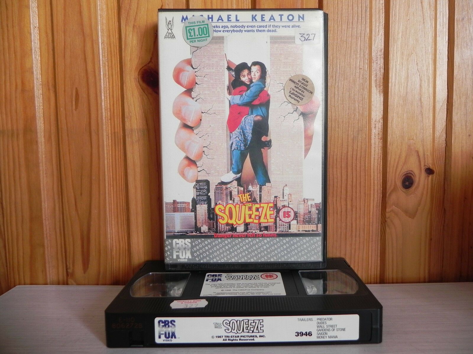 The Squeeze - Original CBS FOX Release - Keaton - Comedy Drama - BIg Box Pal VHS-