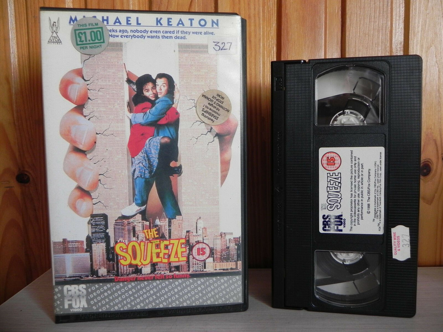 The Squeeze - Original CBS FOX Release - Keaton - Comedy Drama - BIg Box Pal VHS-