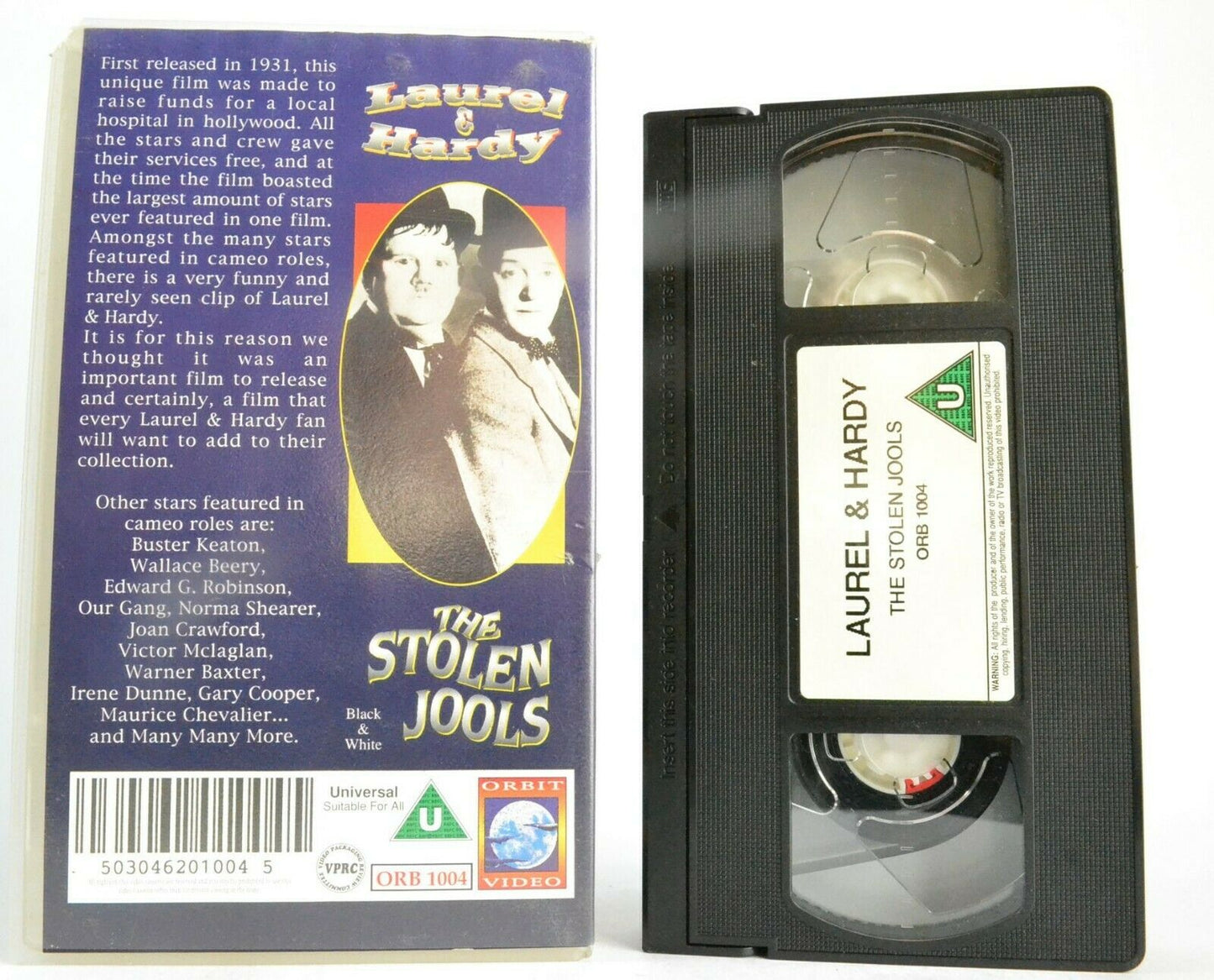 The Stolen Jools (1931): Stan Laurel & Oliver Hardy - Comedy Shorts - Pal VHS-