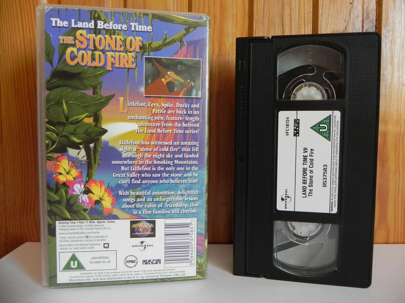 The Stone Of Cold Fire - The Land Before Time - Universal - Animated - Pal VHS-