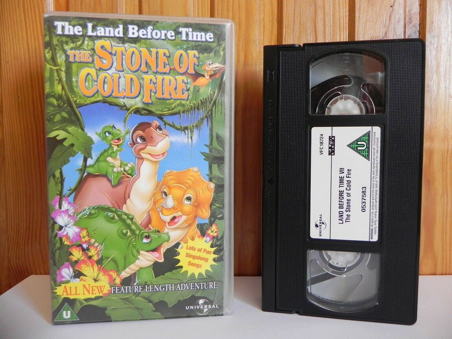 The Stone Of Cold Fire - The Land Before Time - Universal - Animated - Pal VHS-