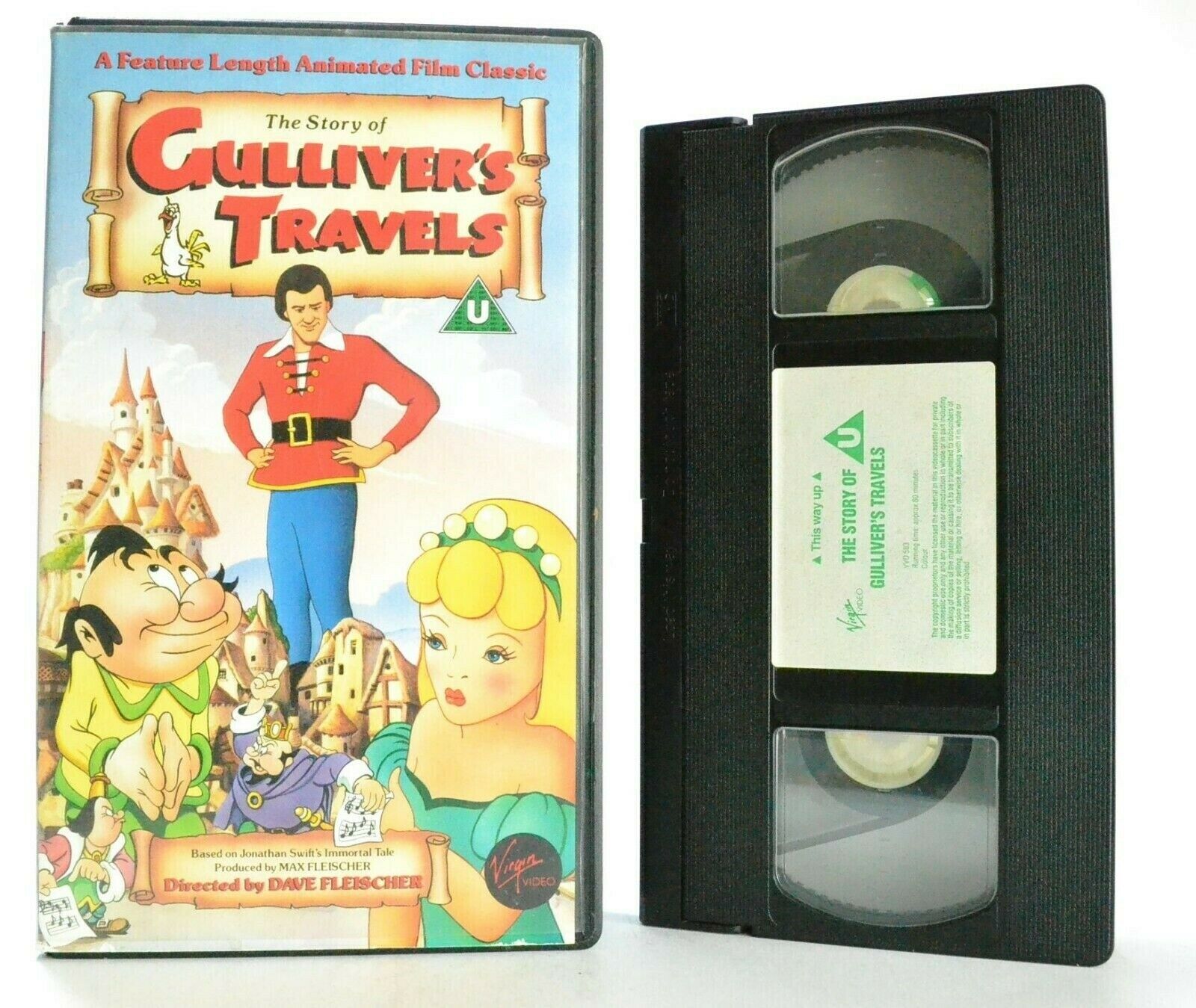 The Story Of Gulliver's Travels: Animated Film Classic - Children's - Pal VHS-