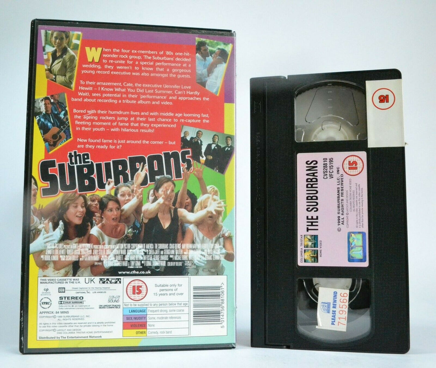 The Suburbans: Satirizes The 1980s - Comedy/Drama (1999) - J.L.Hewitt - Pal VHS-