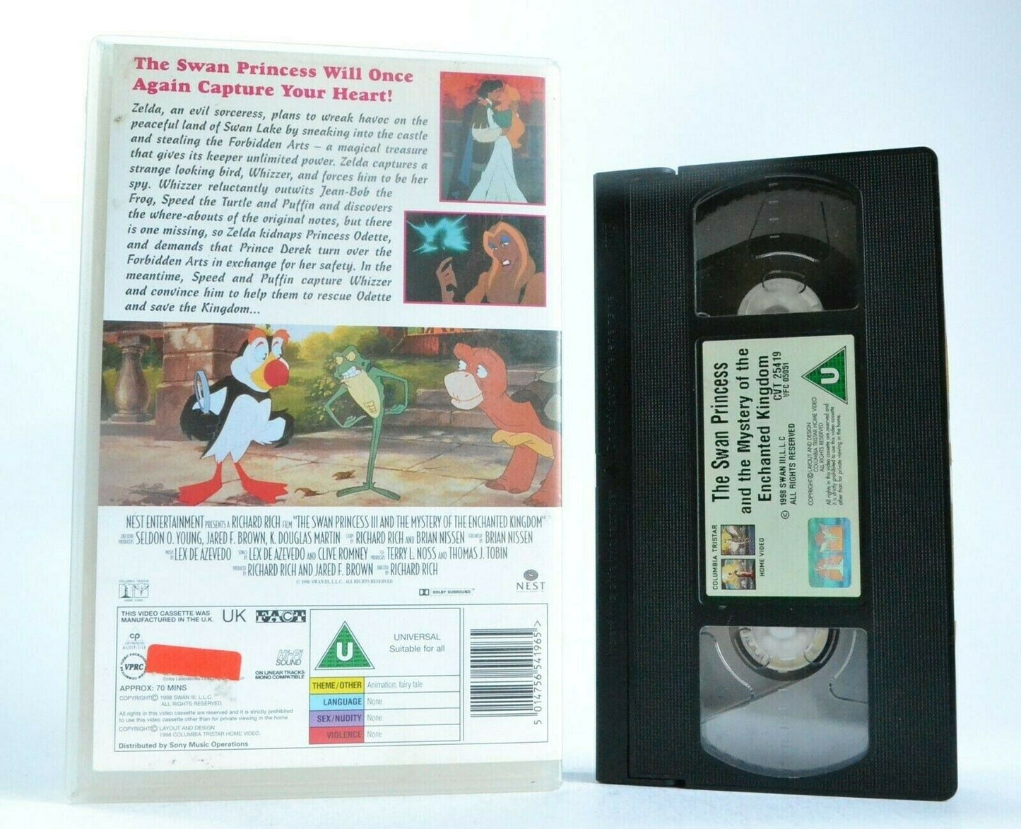 The Swan Princess And The Mystery Of Enchanted Kingdom - Children's - Pal VHS-