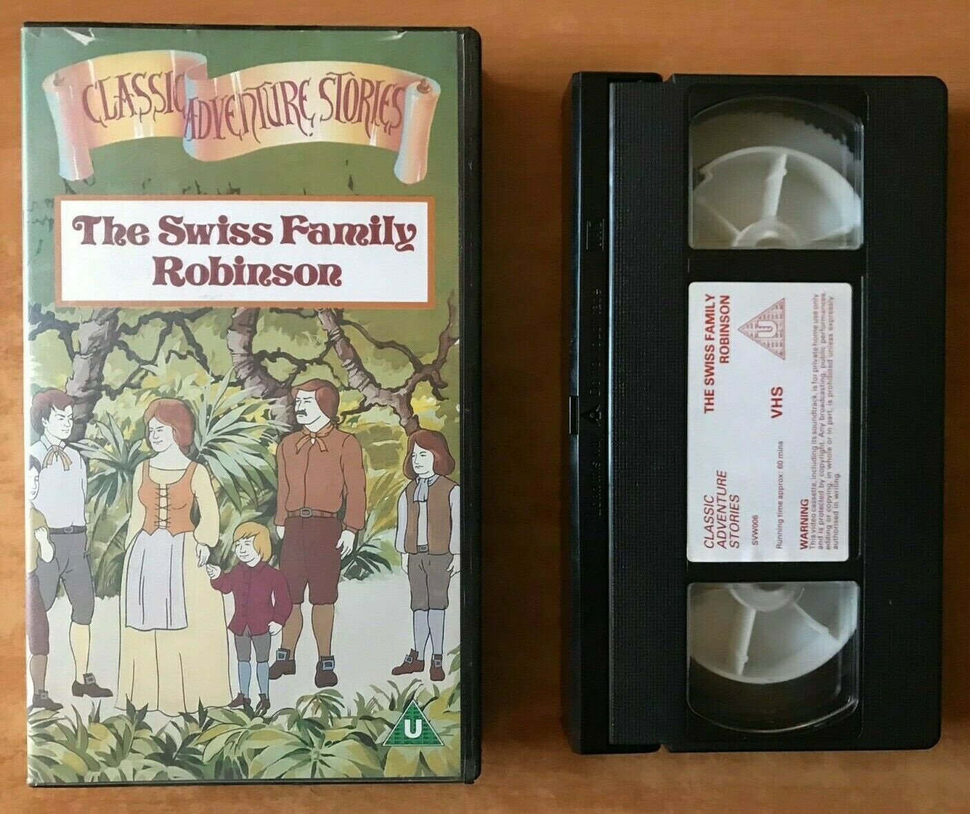 The Swiss Family Robinson [Classic Adventure Stories] Animated - Kids - Pal VHS-