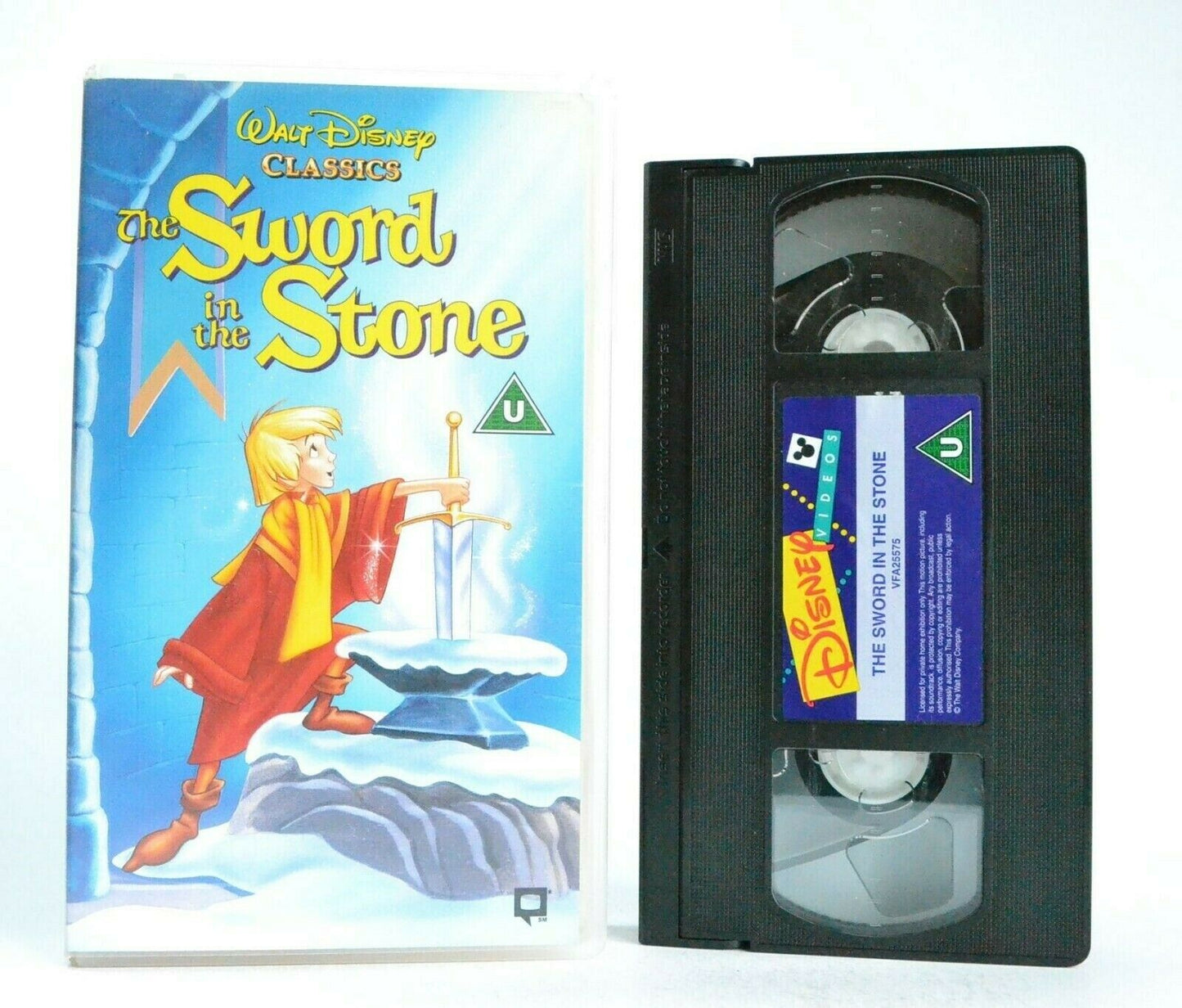 The Sword In The Stone: 18th Disney Animated Film (1963) - Children's - Pal VHS-