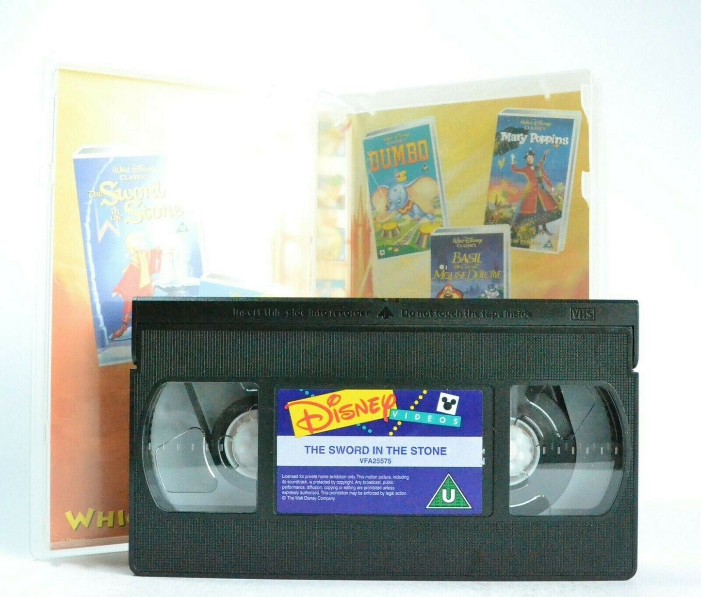 The Sword In The Stone: 18th Disney Animated Film (1963) - Children's - Pal VHS-